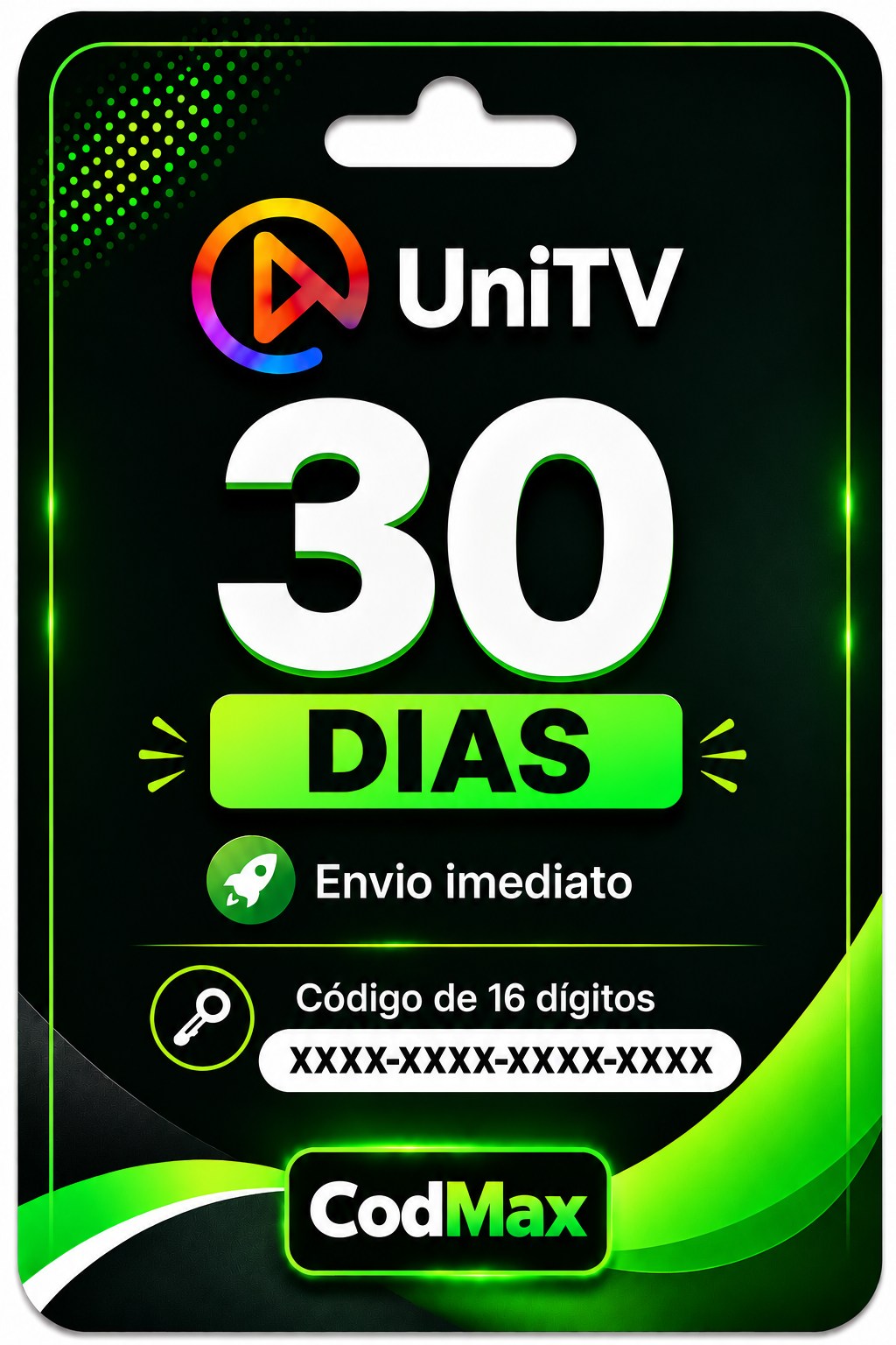 Recarga Gift Card 30 Dias